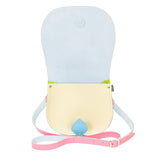 Pastel Kaleidoscope Leather Saddle Bag - Saddle Bag - Zatchels