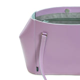 Pastel Violet Leather Tote Bag - Tote - Zatchels
