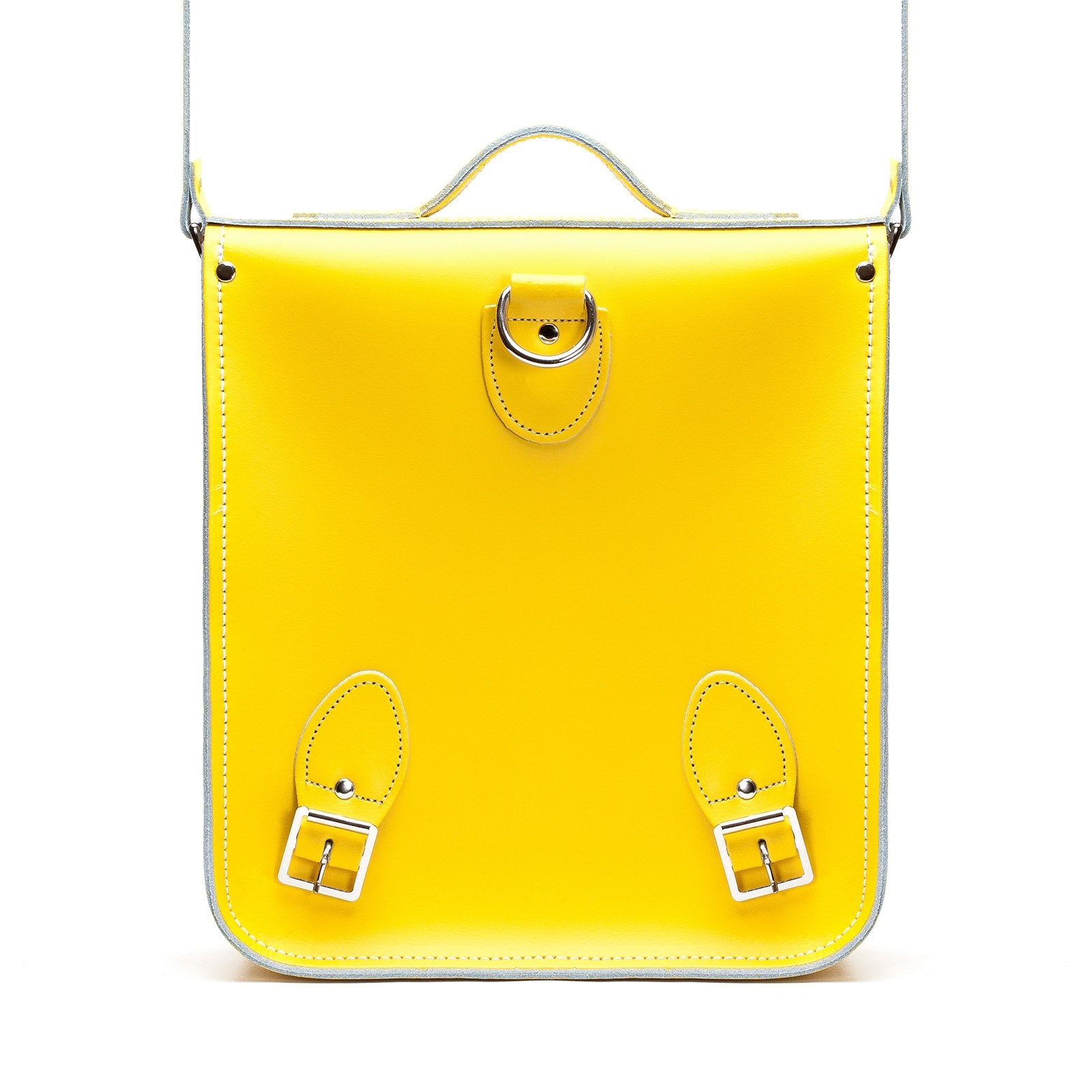 Pastel Daffodil Yellow Leather City Backpack - Backpack - Zatchels