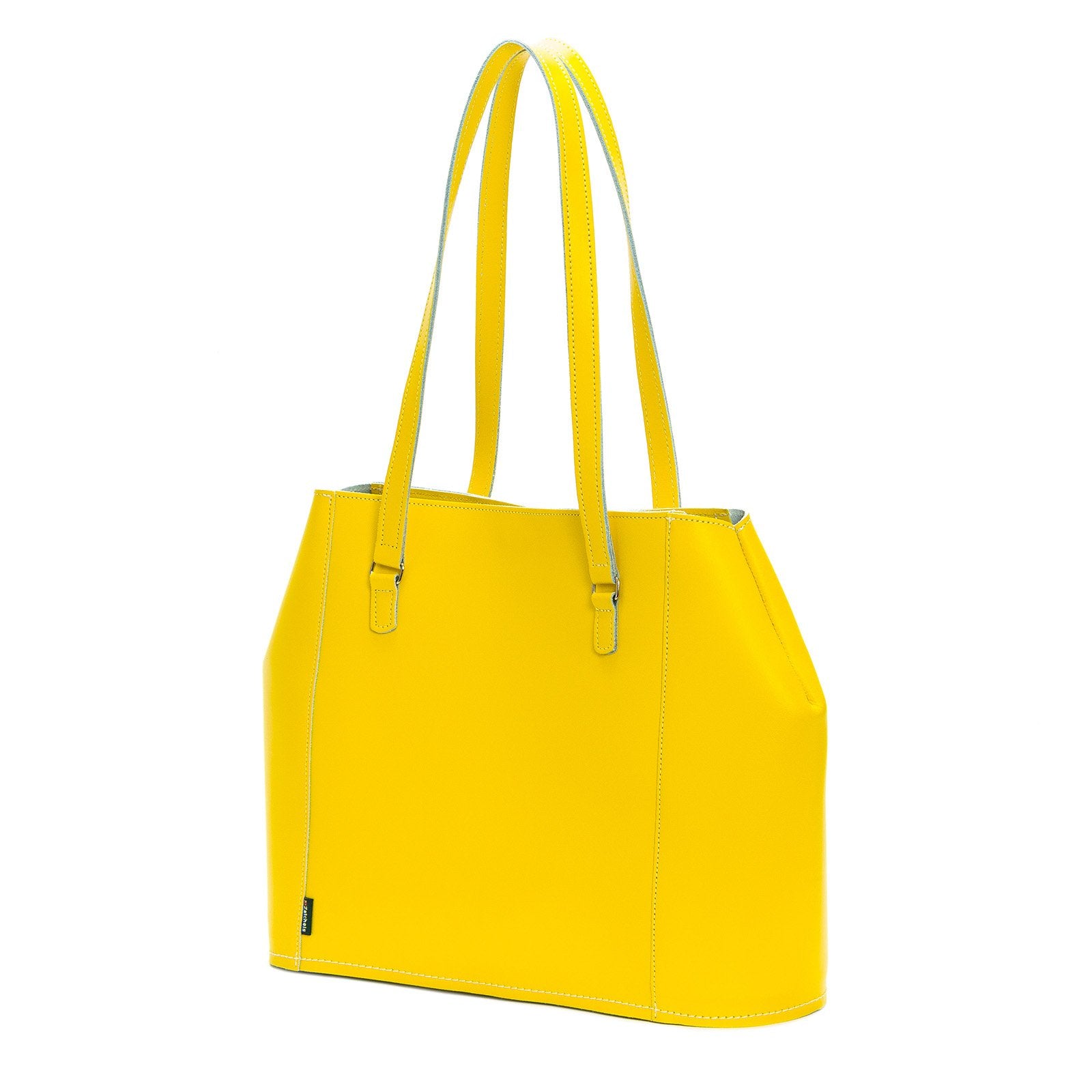 Pastel Daffodil Yellow Leather Tote Bag - Tote - Zatchels