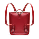 Red Leather City Backpack - Backpack - Zatchels