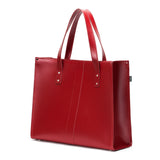 Red Leather Shopper - Shopper - Zatchels