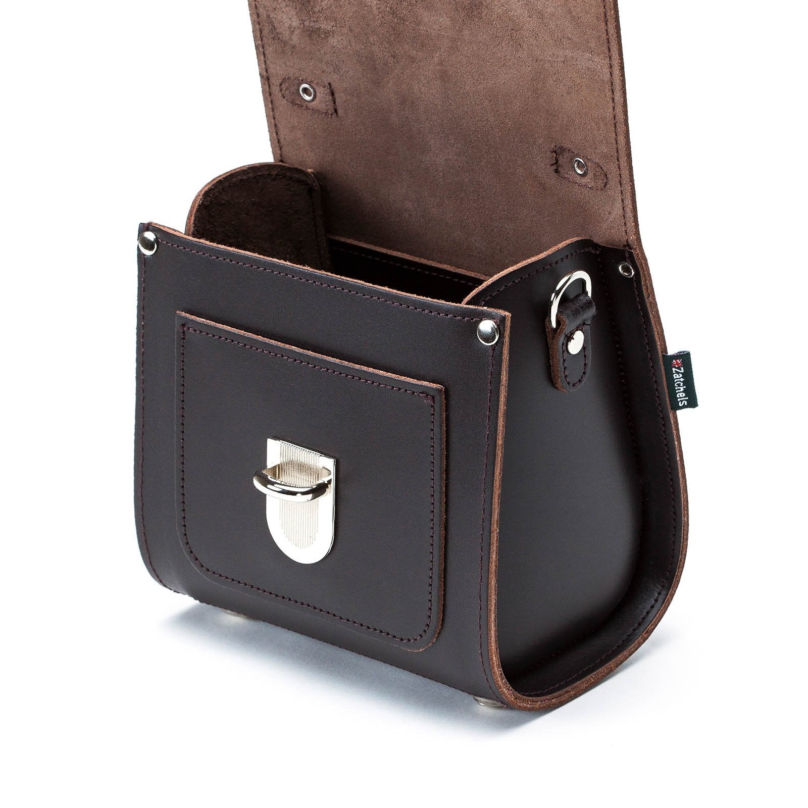 Dark Brown Leather Sugarcube - Sugarcube - Zatchels