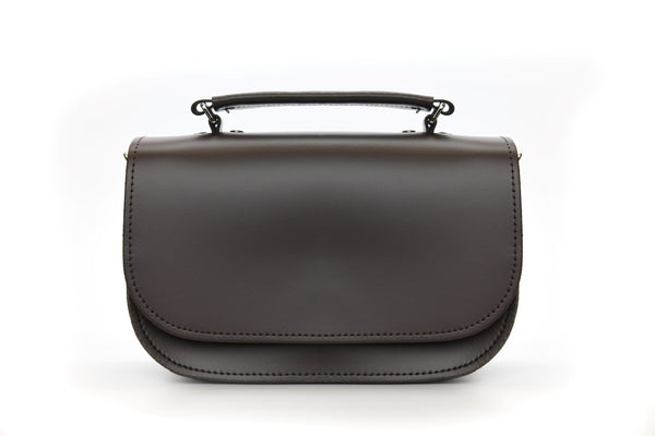 Aura Handmade Leather Bag - Dark Brown