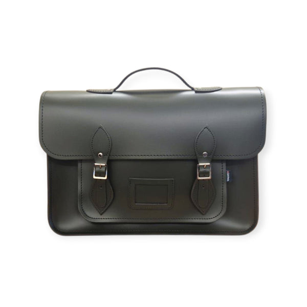Leather Satchel Ivy Green 16'' - In Stock & Ready to Ship