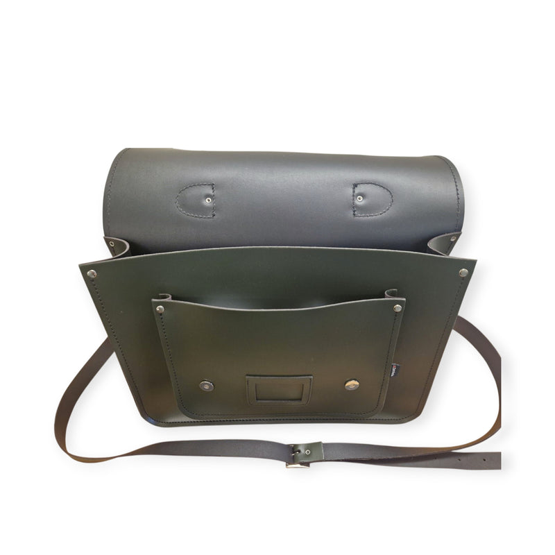 Leather Satchel Ivy Green 16'' - In Stock & Ready to Ship