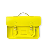 Leather 16'' Satchel Pastel Daffodil Yellow - In Stock & Ready to Ship