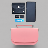 Aura Handmade Leather Bag - Pastel Violet