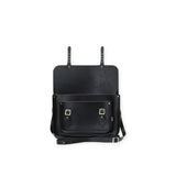 Leather Satchel - Black 11.5'' - In Stock & Ready to Ship