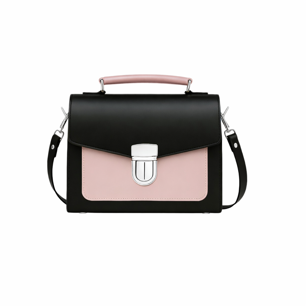 Leather Sugarcube Grande Handbag - Rose Truffle - In Stock & Ready to Ship