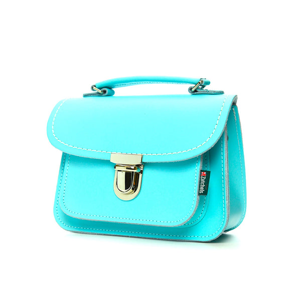 Luna Handmade Leather Bag - Limpet - Shell Blue