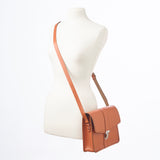 Leather Shoulder Bag - Burnt Orange