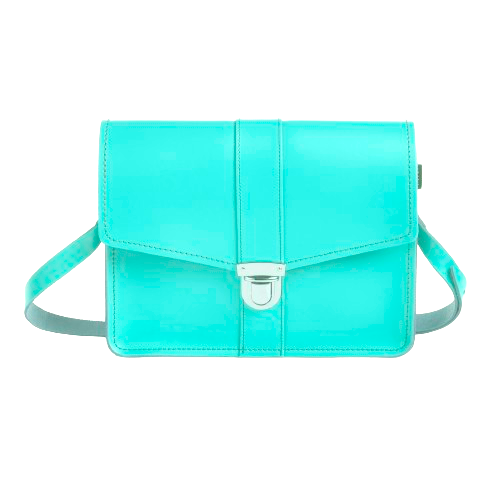 Leather Shoulder Bag - Limpet - Shell Blue