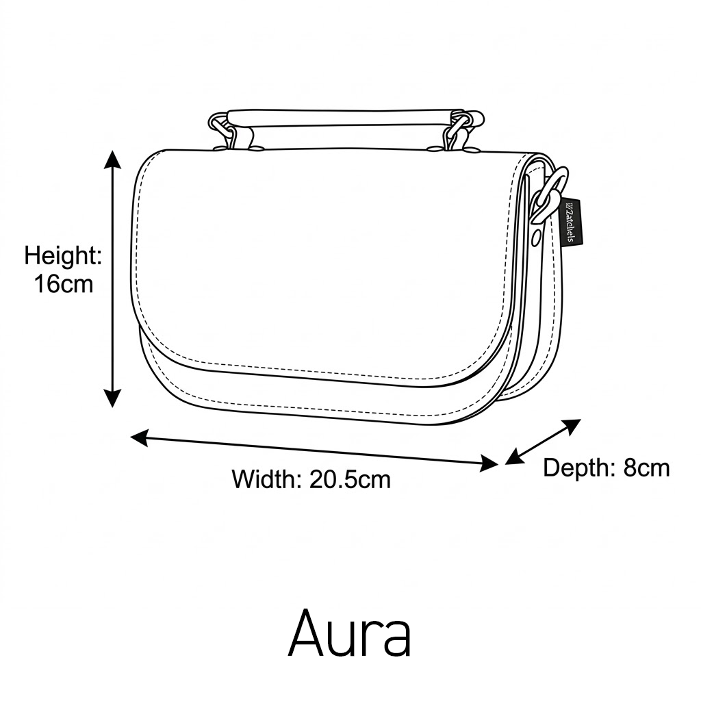 Aura Handmade Leather Bag - Pastel Pink