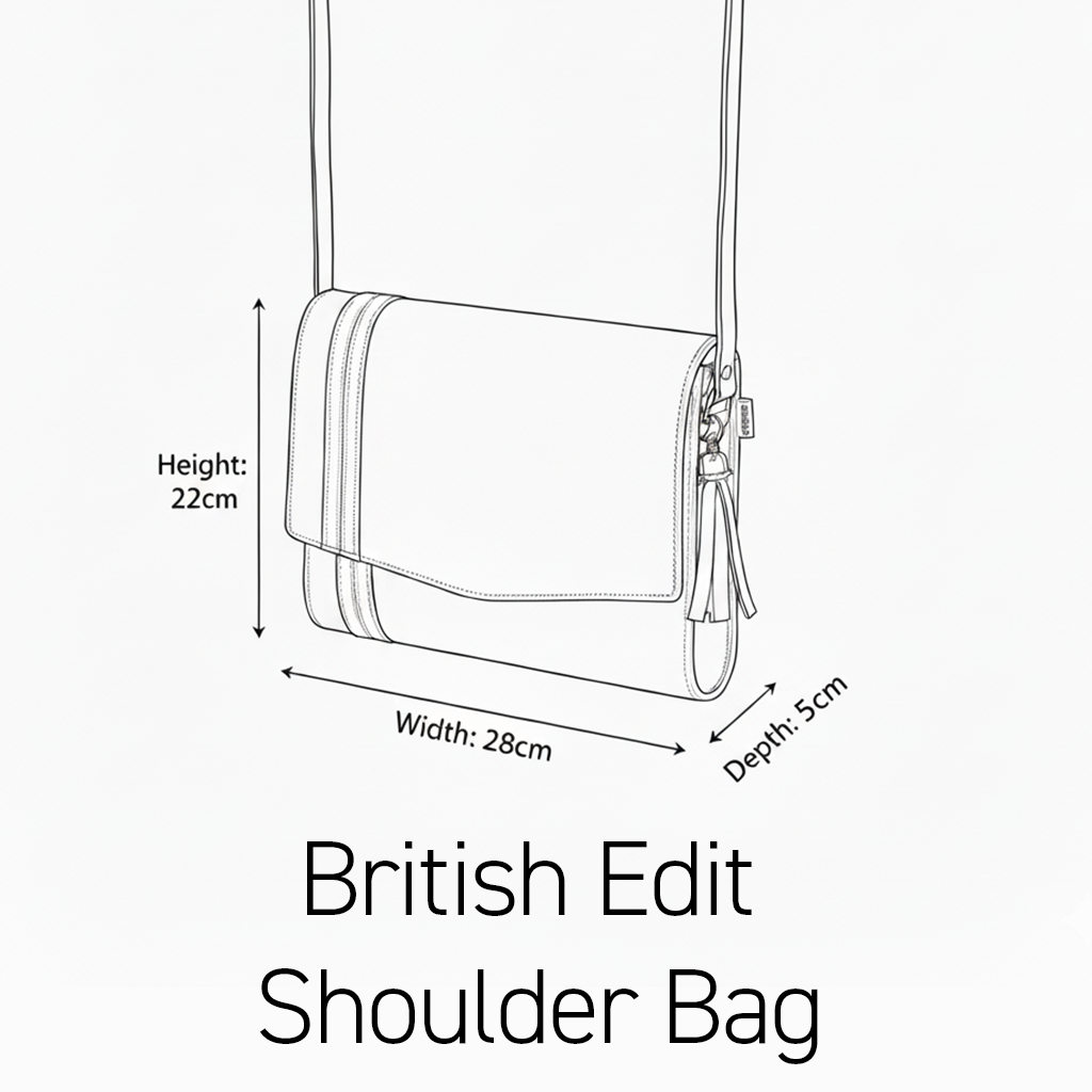 Leather Shoulder Bag - British Edit