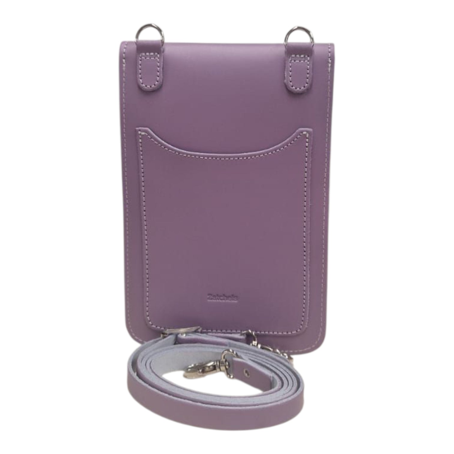 Handmade Leather Mobile Phone Pouch Plus - Pastel Violet