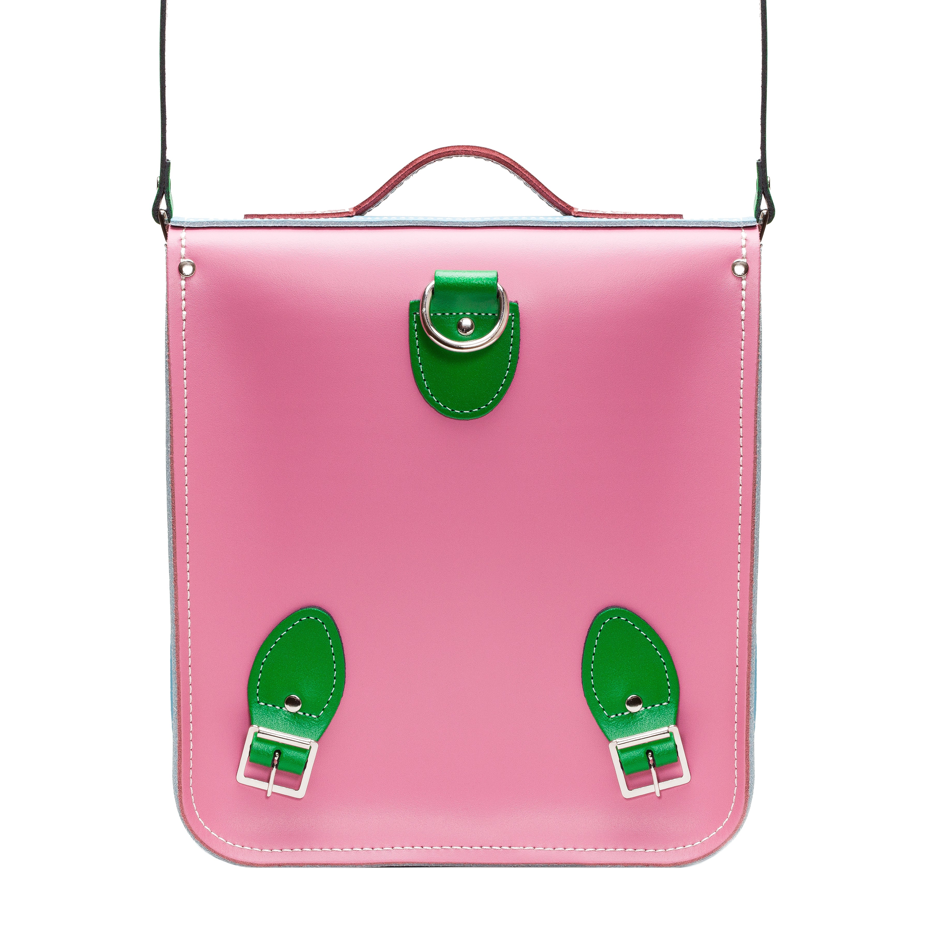 Handmade Leather City Backpack - Classic Kaleidoscope