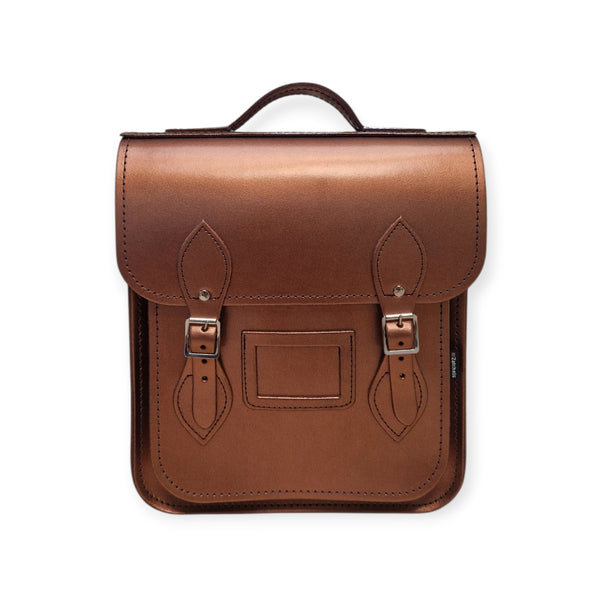 Leather City Backpack - Bronze Metallic High Shine - In Stock & Ready to Ship