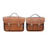 Handmade Leather Micro Satchel - Burnt Orange