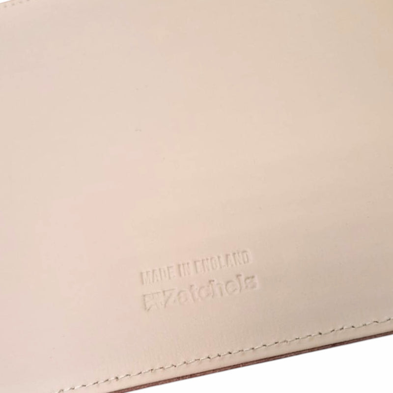 Small Handmade Leather Folio Case - Cherry Blossom - In Stock & Ready to Ship