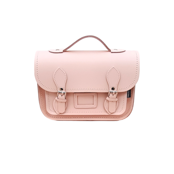 Leather Midi Satchel - Cherry Blossom