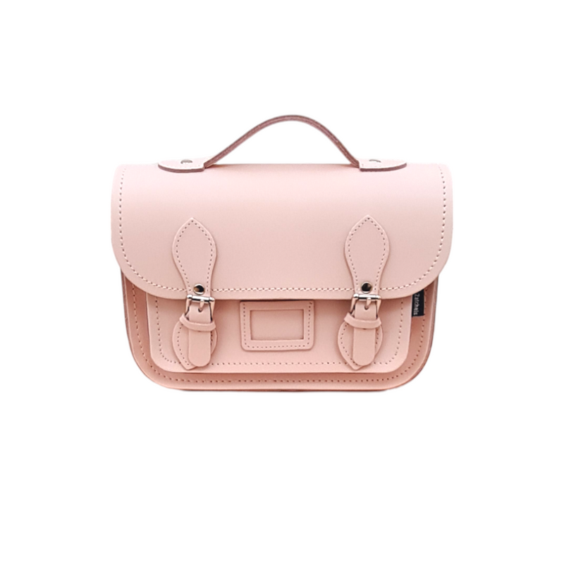 Leather Midi Satchel - Cherry Blossom