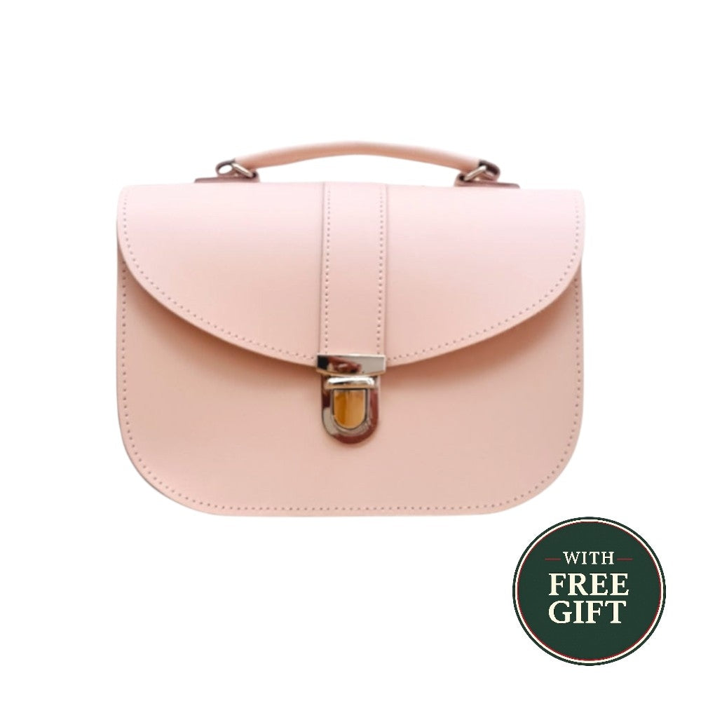 Olympia Handmade Leather Bag - Cherry Blossom