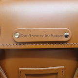 Leather 16'' Backpack Satchel Chestnut Brown - In Stock & Ready to Ship