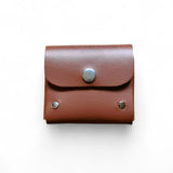 Handmade Leather Simple Coin Purse - Chestnut
