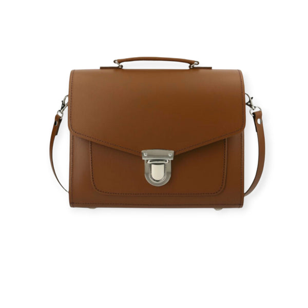 Leather Sugarcube Grande - Chestnut - In Stock & Ready to Ship