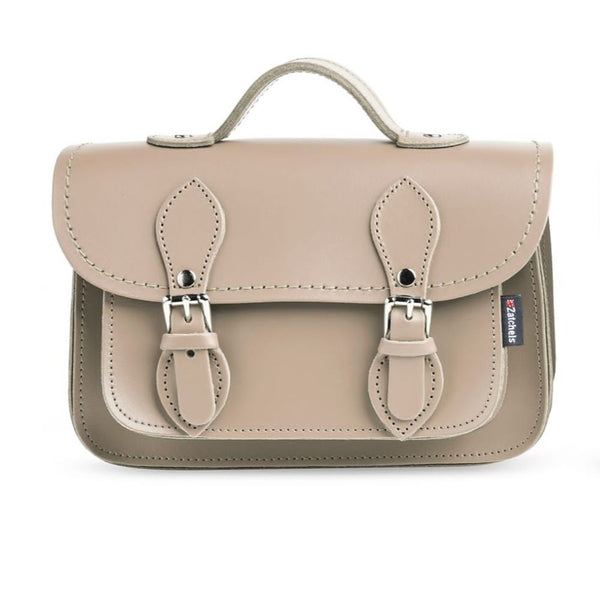Handmade Leather Micro Satchel Plus -Iced Coffee - In Stock & Ready to Ship