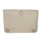 Leather 16'' Backpack Satchel Pastel Cream - In Stock & Ready to Ship