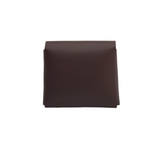 Handmade Leather Simple Coin Purse - Dark Brown