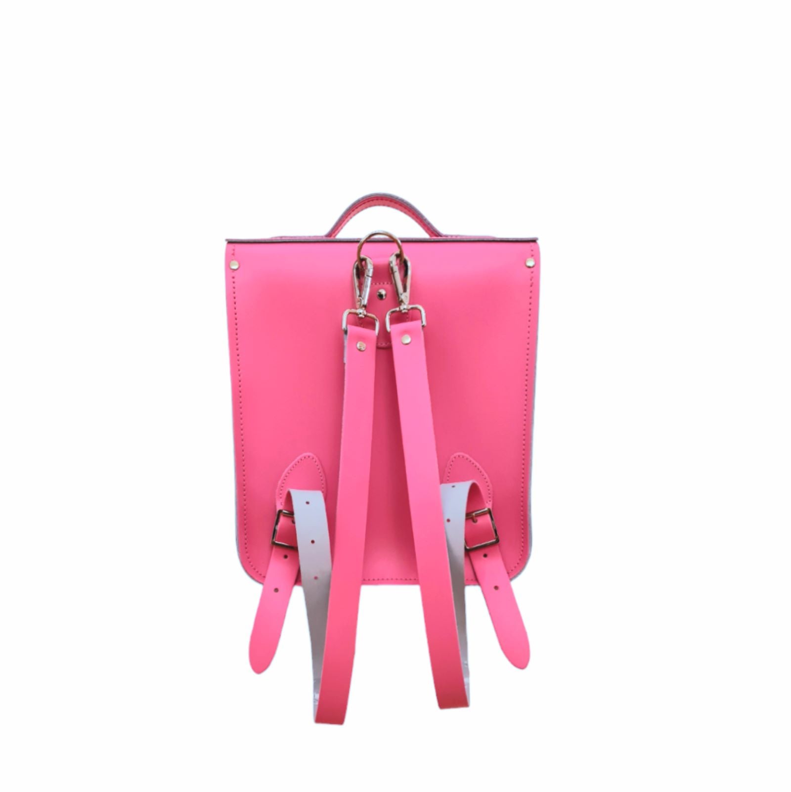 Zatchels Fuchsia Hot Pink Leather City Backpack | LIFETIME GUARANTEE