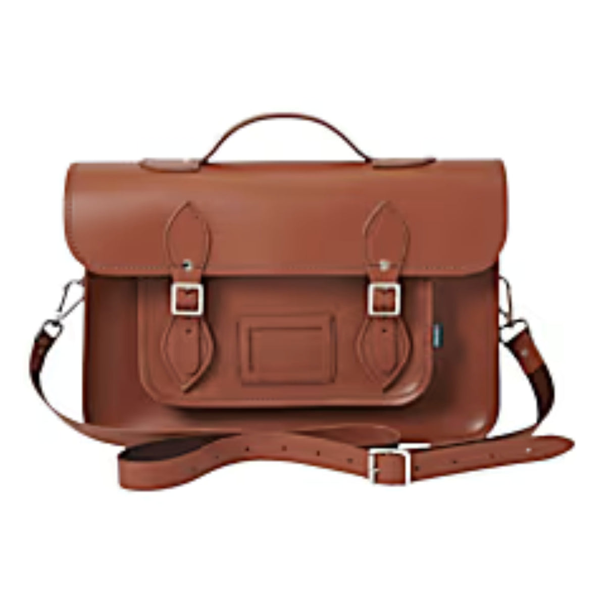 Leather 14.5'' Backpack Satchel Chestnut Brown - In Stock & Ready to Ship