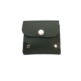 Handmade Leather Simple Coin Purse - Ivy Green