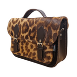 Leather Midi Satchel - Leopard Print - In Stock & Ready to Ship