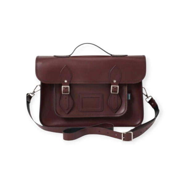 Leather Backpack Satchel Marsala Red 16'' - In Stock & Ready to Ship