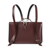 Leather Backpack Satchel Marsala Red 16'' - In Stock & Ready to Ship