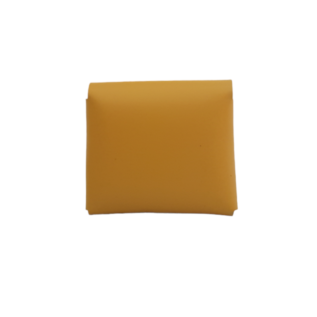 Handmade Leather Simple Coin Purse - Yellow Ochre