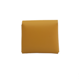 Handmade Leather Simple Coin Purse - Yellow Ochre