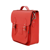 Small Leather City Backpack - Pillar Box Red - In Stock & Ready to Ship