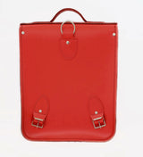 Leather City Backpack - Pillar Box Red - Plus Size - In Stock & Ready to Ship