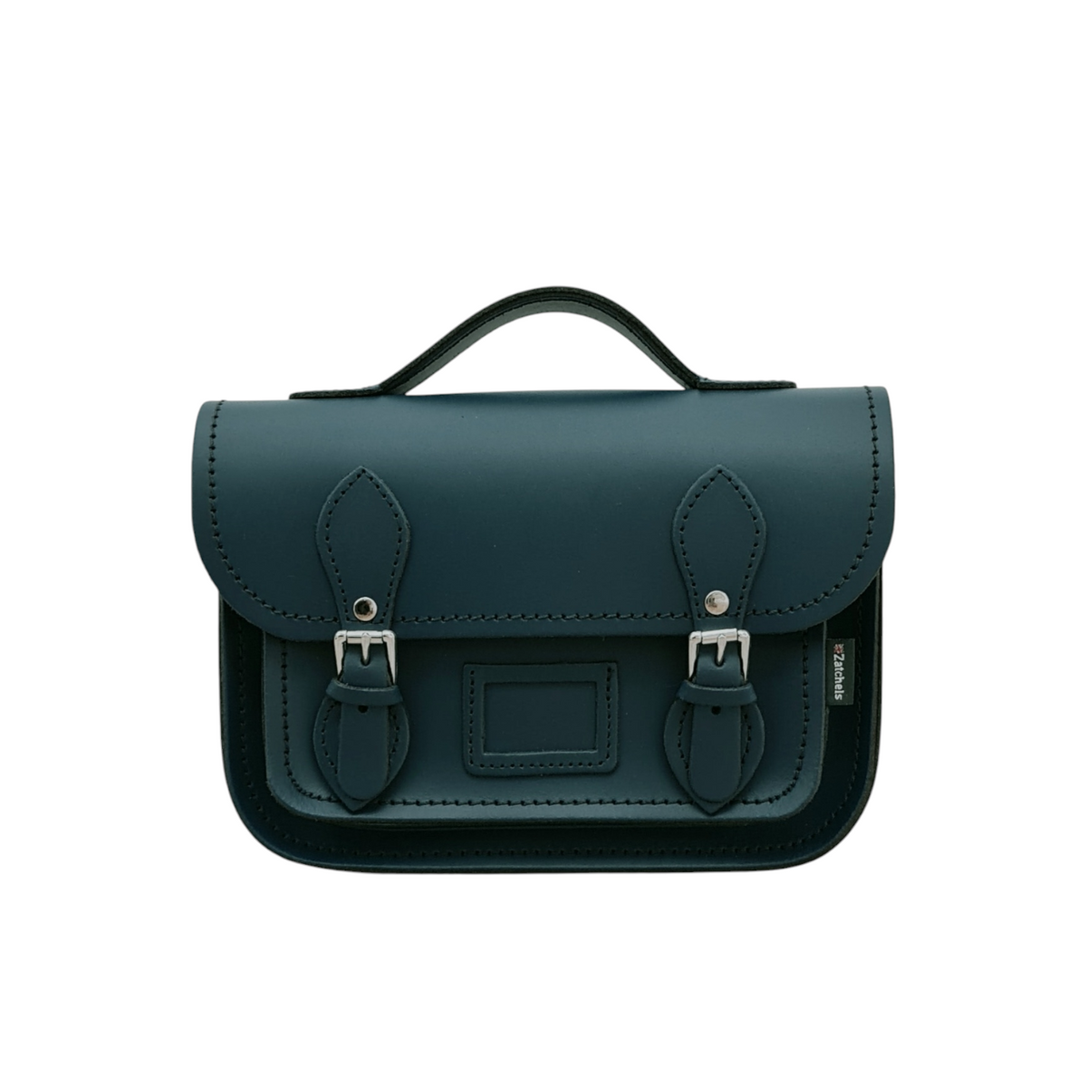 Pine Green Leather Midi Satchel | Zatchels