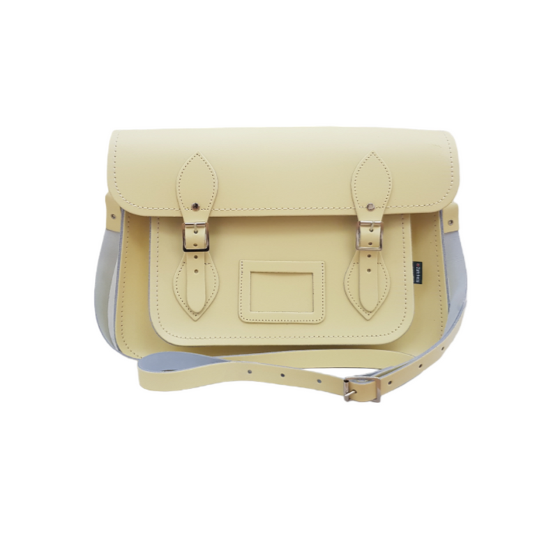 Handmade Leather Satchel - Primrose - Yellow