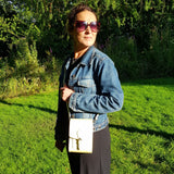 Handmade Leather Festival Phone Bag - Primrose Yellow