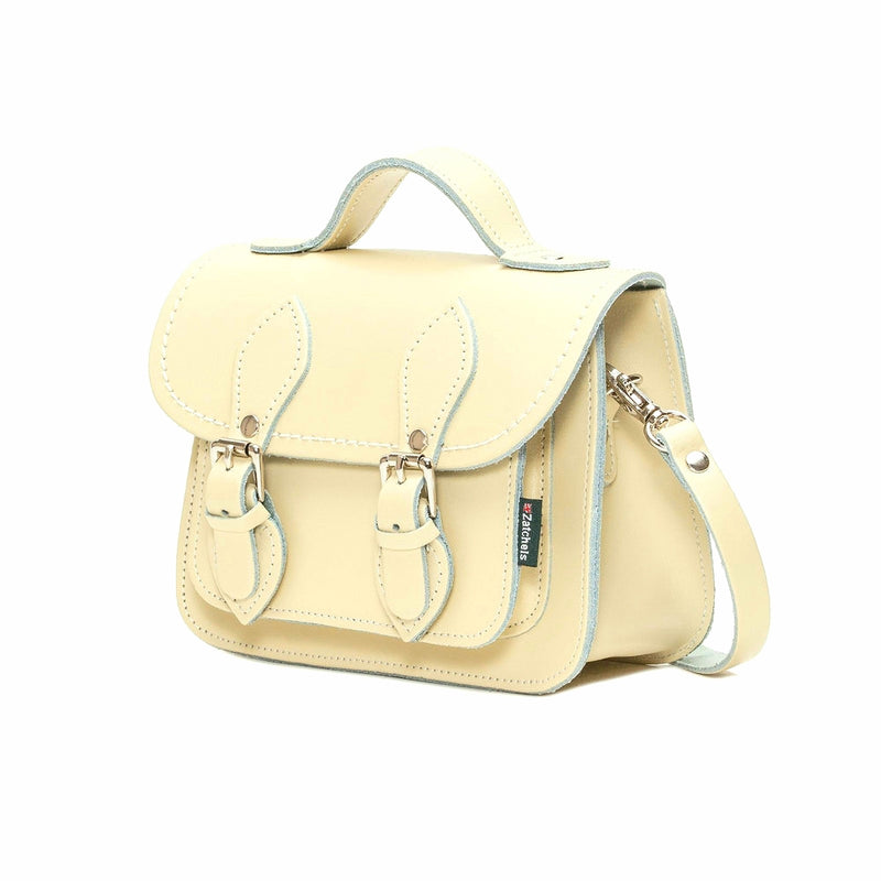 Handmade Leather Micro Satchel - Primrose - Yellow