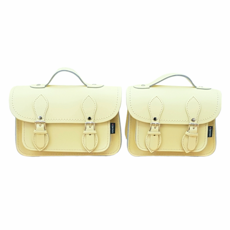 Handmade Leather Micro Satchel - Primrose Yellow