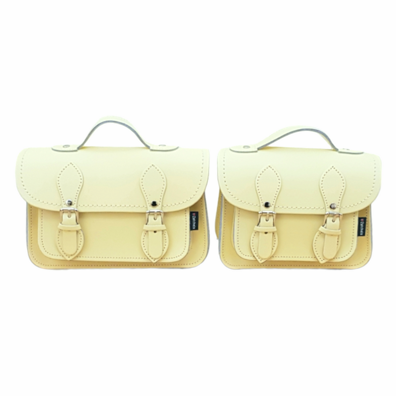 Handmade Leather Micro Satchel - Primrose - Yellow