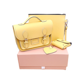 Handmade Leather Midi Collection Gift Set - Primrose - Yellow